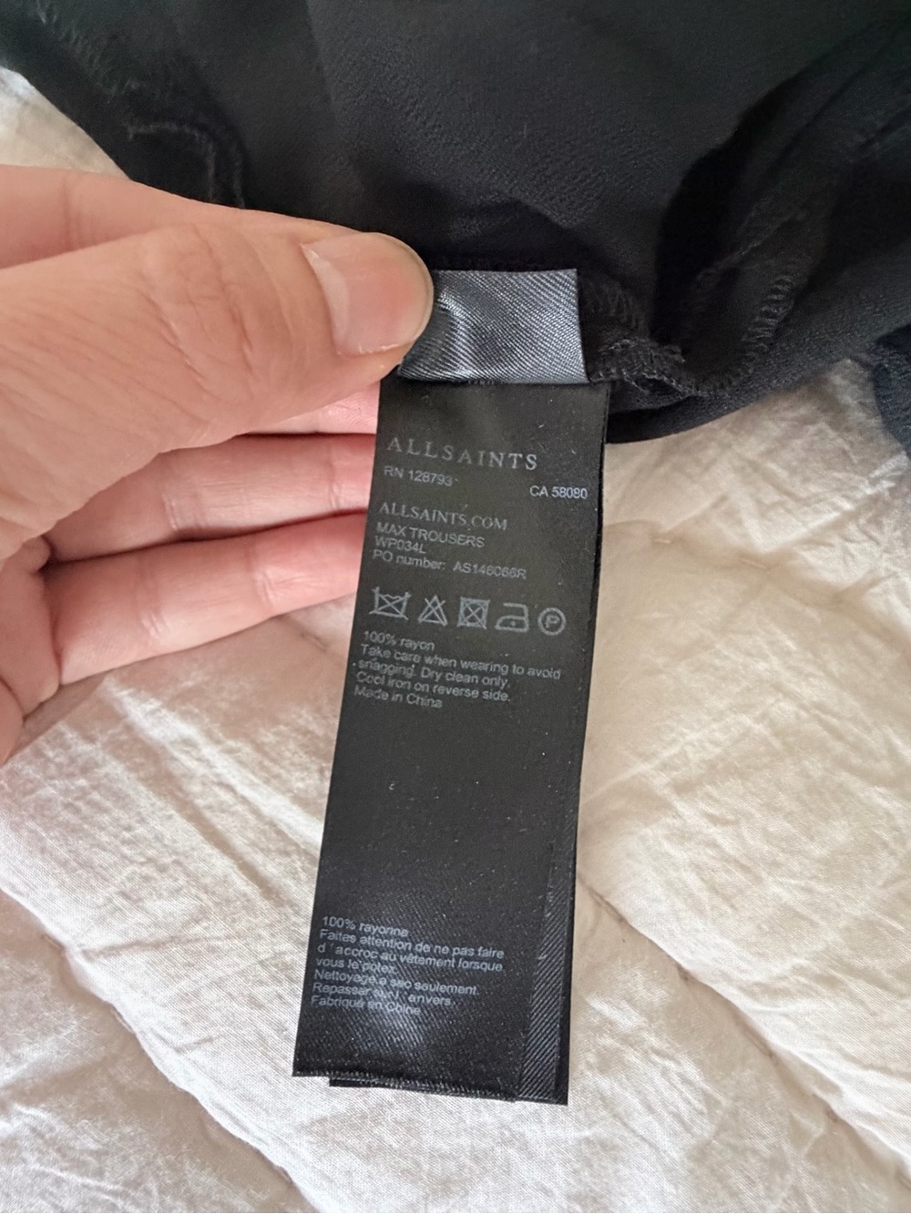 ALLSAINTS | Wide Leg Trousers High Rise | US 8 | NWOT - Picture 10 of 11